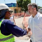 Achával recorrió las obras del Paseo Alfaro