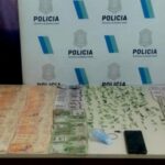 Tres delincuentes fueron detenidos con más de 200 dosis de drogas listas para vender