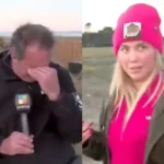 Cronista se descompuso en vivo mientras hacía guardia en la casa de Wanda Nara, quien apareció para asistirlo